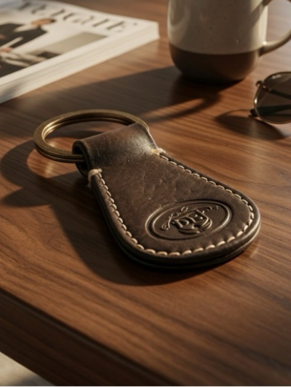 VTG ~ Dooney & Bourke Leather Key Holder with Embossed Design